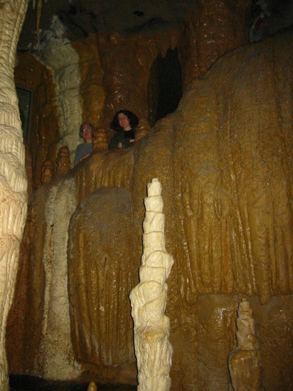 Huge fake cave in the museum Huge fake cave in the museum