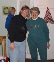 Grandmom and Aunt Chris Grandmom and Aunt Chris