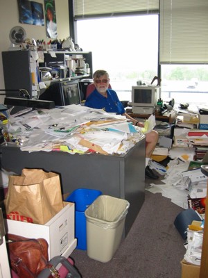 Cleaning Dad's Office