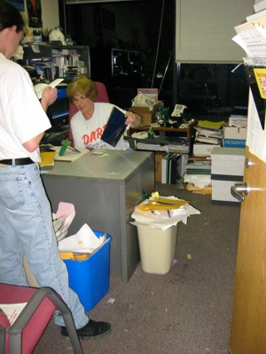 Cleaning Dad's Office