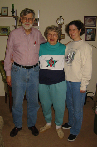 Dad, Grandmom, Me